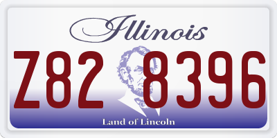 IL license plate Z828396