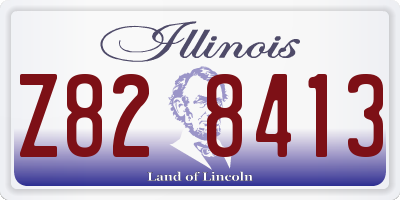 IL license plate Z828413