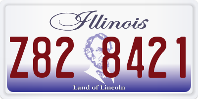 IL license plate Z828421