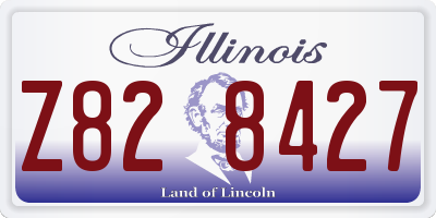 IL license plate Z828427