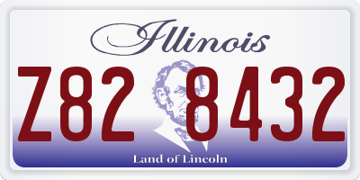 IL license plate Z828432