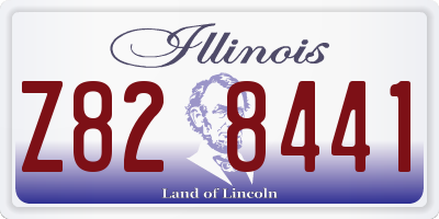 IL license plate Z828441