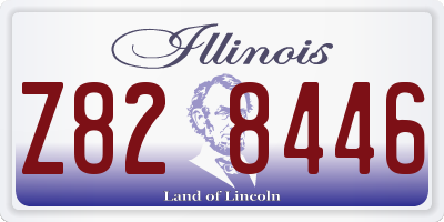 IL license plate Z828446