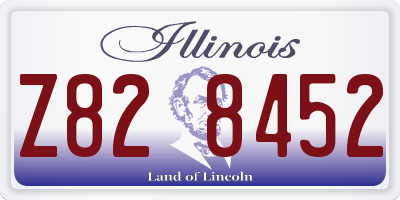IL license plate Z828452