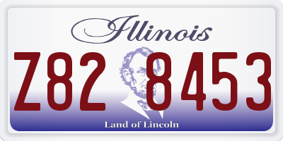 IL license plate Z828453