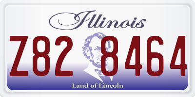IL license plate Z828464