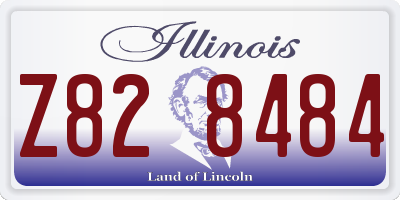 IL license plate Z828484