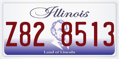 IL license plate Z828513