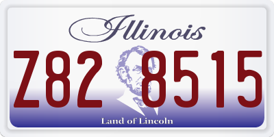 IL license plate Z828515