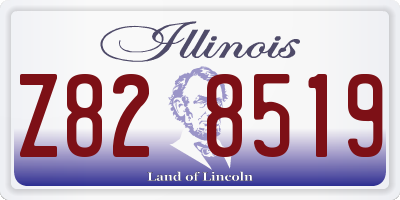 IL license plate Z828519