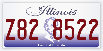 IL license plate Z828522