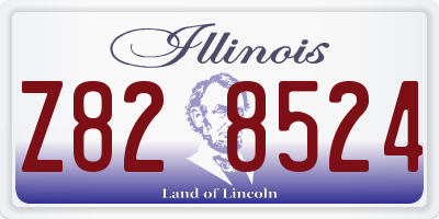 IL license plate Z828524