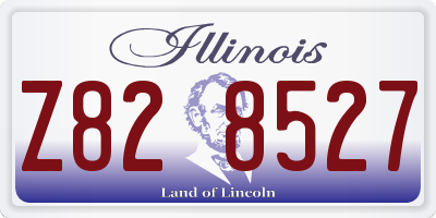 IL license plate Z828527