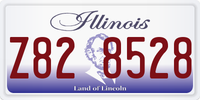 IL license plate Z828528