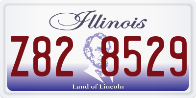 IL license plate Z828529