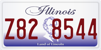 IL license plate Z828544