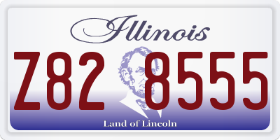 IL license plate Z828555