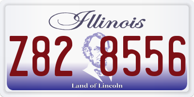 IL license plate Z828556