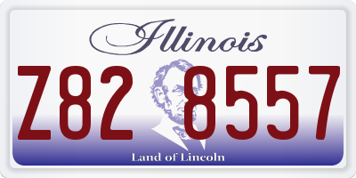 IL license plate Z828557