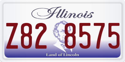 IL license plate Z828575