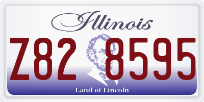 IL license plate Z828595