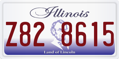 IL license plate Z828615