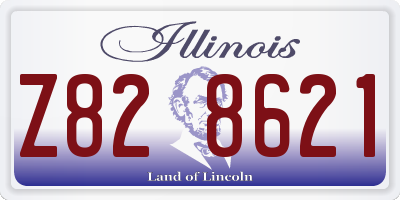 IL license plate Z828621