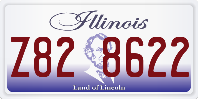 IL license plate Z828622