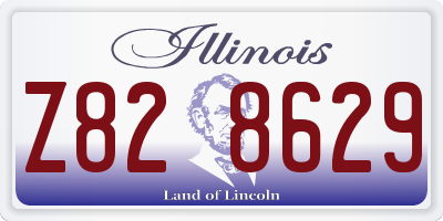 IL license plate Z828629