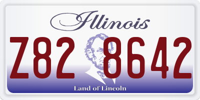 IL license plate Z828642