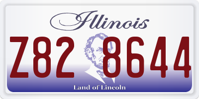 IL license plate Z828644