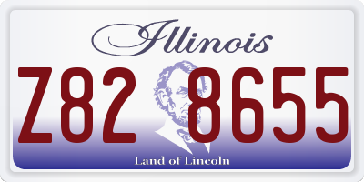 IL license plate Z828655