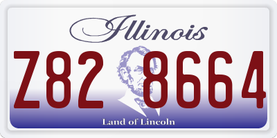 IL license plate Z828664