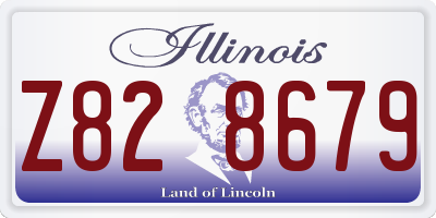 IL license plate Z828679