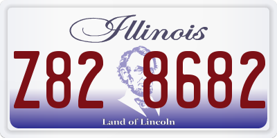 IL license plate Z828682