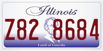 IL license plate Z828684