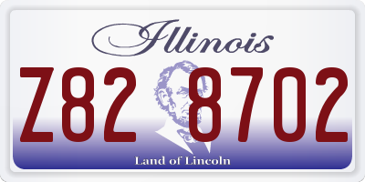 IL license plate Z828702