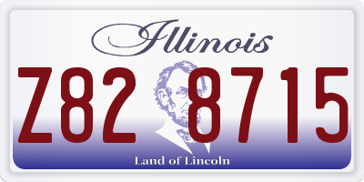IL license plate Z828715
