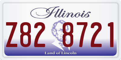 IL license plate Z828721