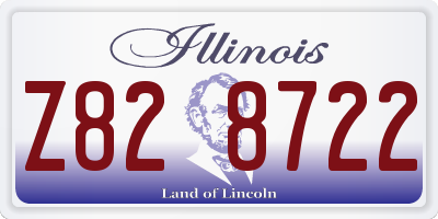 IL license plate Z828722