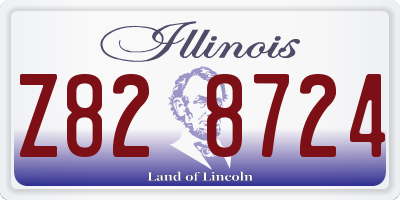 IL license plate Z828724