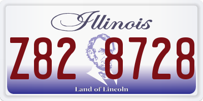 IL license plate Z828728