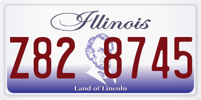 IL license plate Z828745