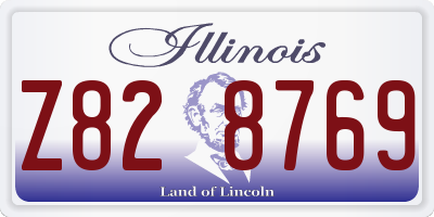 IL license plate Z828769