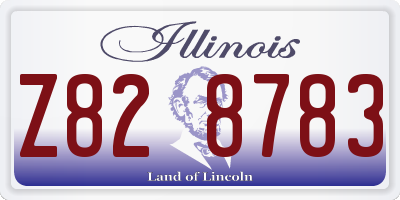 IL license plate Z828783