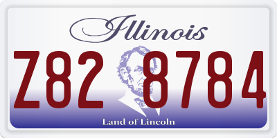 IL license plate Z828784