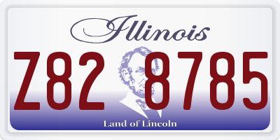 IL license plate Z828785