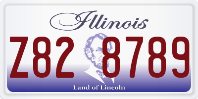 IL license plate Z828789
