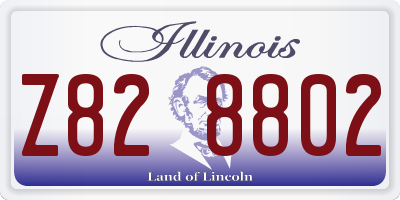 IL license plate Z828802