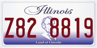 IL license plate Z828819